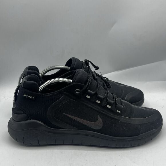Nike Free RN 2014 Mens Size 11 Blackened Triple Black Running Shoes Sneakers - Picture 1 of 14